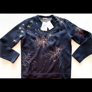 Valentino Men's Fireworks Long Sleeve Crewneck Size Large